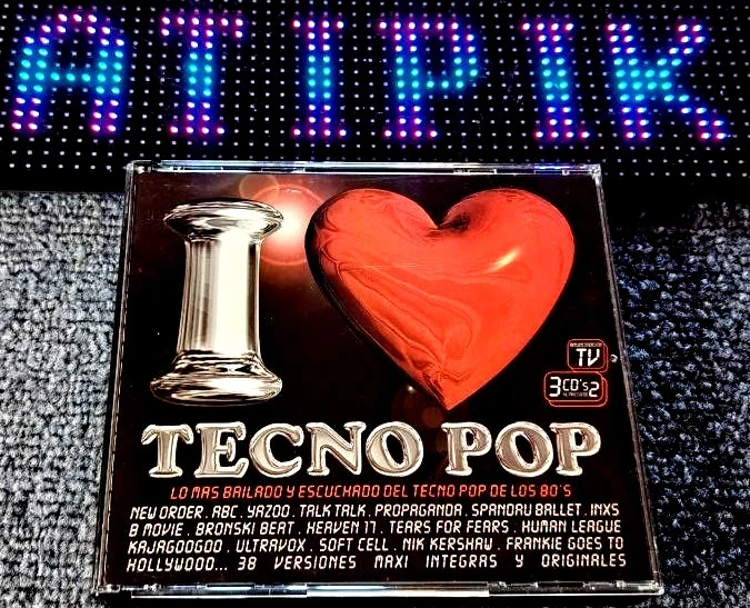 💚 Cd I Love Tecno Pop - Triple Album New Wave Import Espagne Rare 🖤